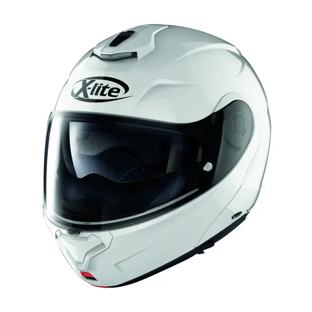X-lite X-1005 Elegance Met.Hvit Premium åpningshjelm, N-Com, Touring 