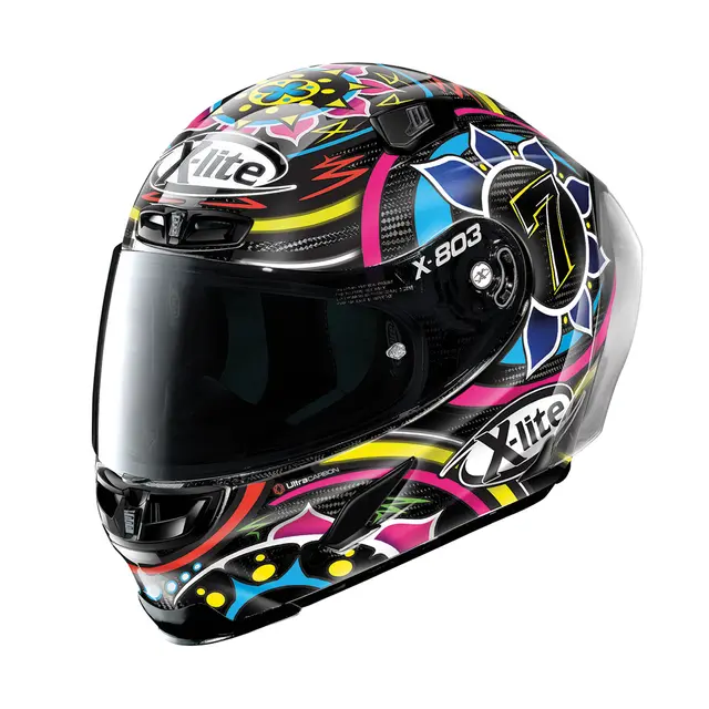 X-lite X-803RS Chaz Davis replica Sotet visir, MotoGP spoiler, Carbon 