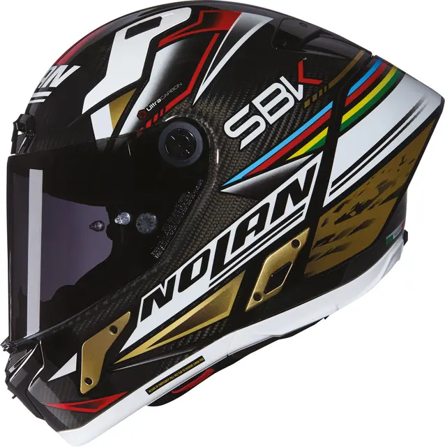 Nolan X-804UCRS World SBK ECE 22-06 Racing GP-spoiler Mørkt visir 