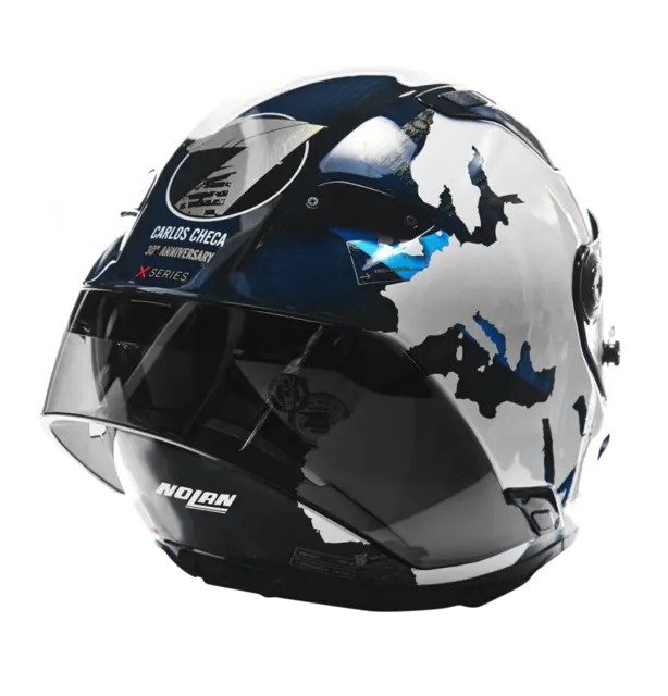 Nolan X-804UCRS Checa 30th Anniv.Sp.Edit ECE 22-06 Racing GP-spoiler Mørkt visir 