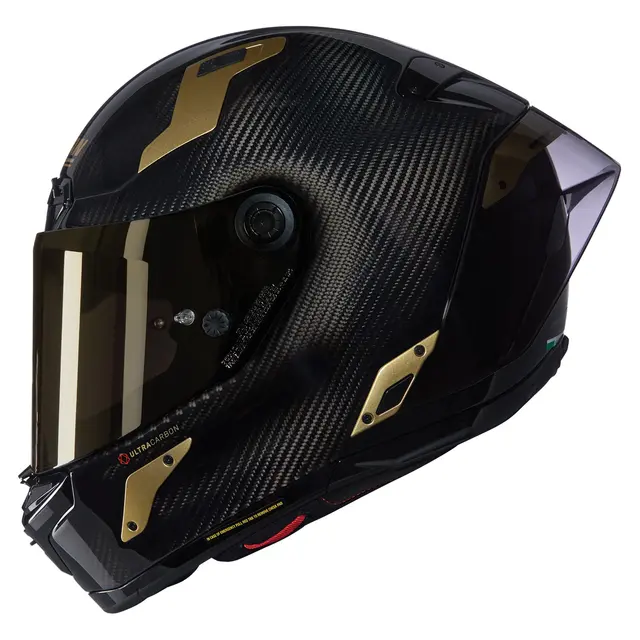 Nolan X-804UCRS Aureo Gold ECE 22-06 Racing GP-spoiler Gull visir 