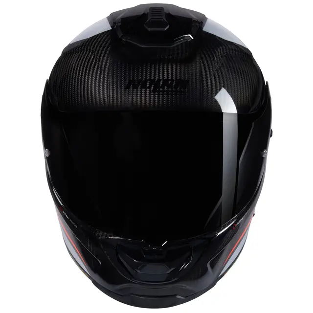 Nolan X-903UC Intrigo Grå/Rød M-58 ECE22-06 NCom Sotet visir Sport Solvisir 