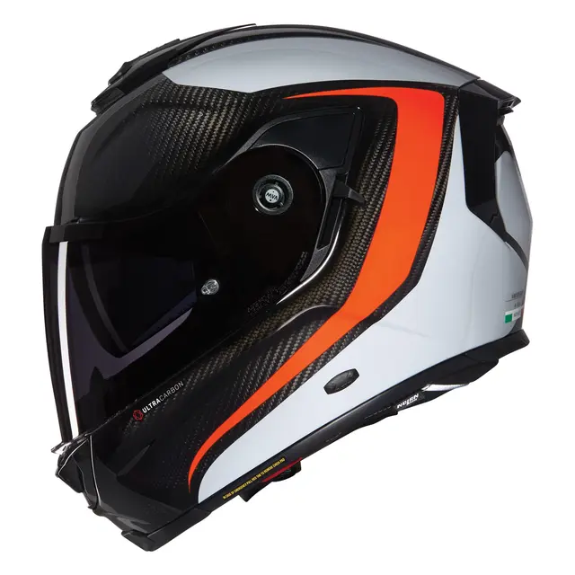 Nolan X-903UC Intrigo Grå/Rød M-58 ECE22-06 NCom Sotet visir Sport Solvisir 