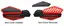 PM Star Handguards - R&#248;d/Sort Handguards for MC, ATV og Sn&#248;scooter