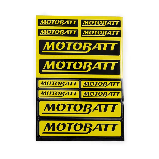 MotoBatt Stickers 50pk 
