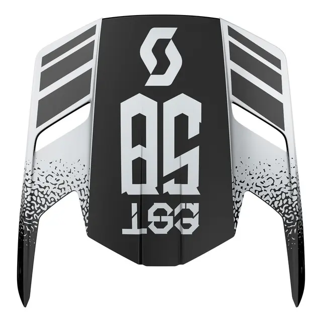Scott 350 Skygge - Retro Grå/Sort Ekstra skygge til Scott 350 hjelm 