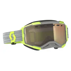 Scott Fury SX LS Brille - Gr&#229;/Gul Lyssensitiv Bronse Chrome Linse