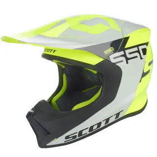 Scott 550 Woodblock Hjelm - Gr&#229;/Gul Thermo Shell, Conehead, God Ventilasjon