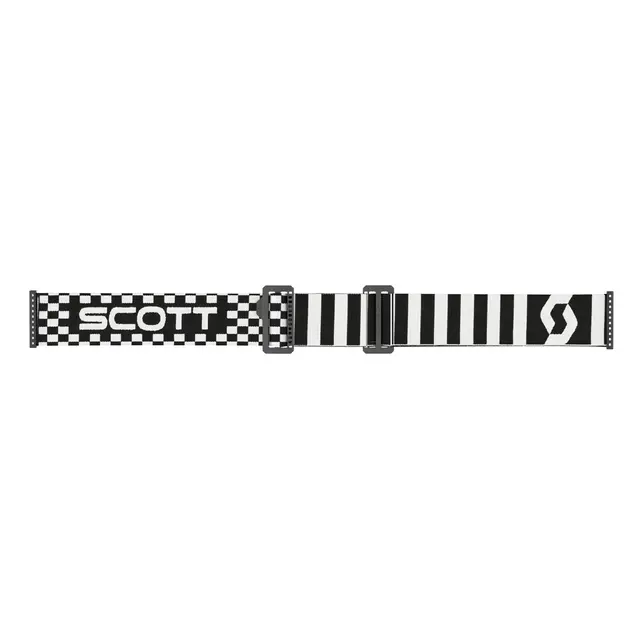 Scott Prospect MX-Race Brille-Sort/Hvit KLAR WORKS Linse - "Racing" i pose 