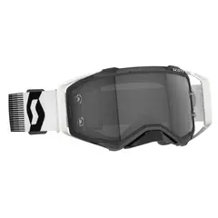 Scott Prospect MX Brille LS - Sort/Hvit Lyssens. Gr&#229; WKS Linse, H&#248;yfartsbrille!