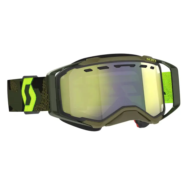 Scott Prospect SX Brille - K.Grønn/N.Gul Enhancer Gul Chrome Linse 