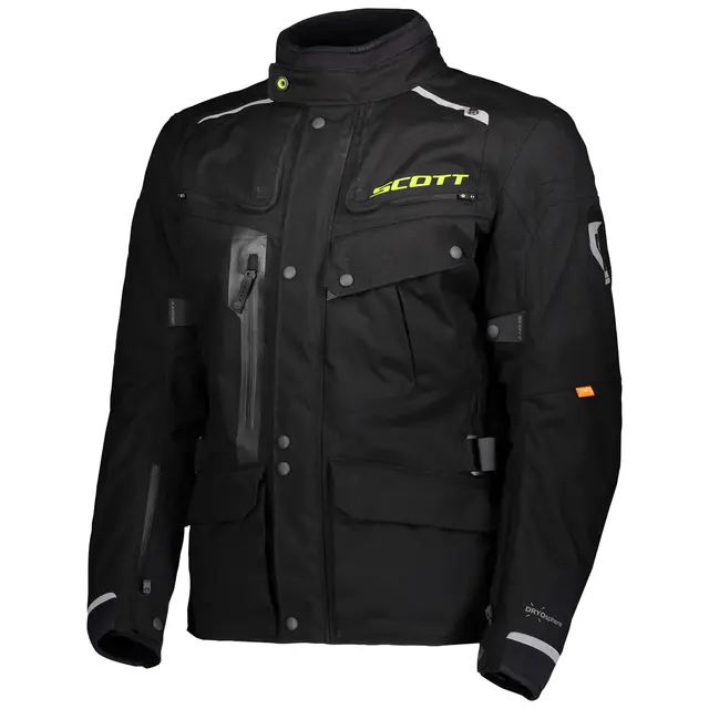 Scott Voyager Dryo Jakke - Sort Laminert DRYOshere, D3O, YKK, Dexfil 
