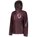 Scott Move DP Damejakke - Rød Fudge DRYOsphere, termisk fôr 60g