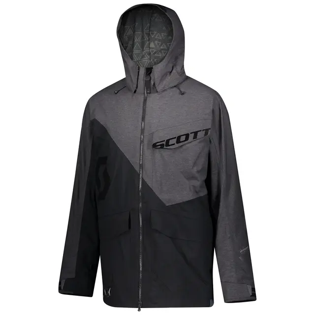 Scott XT-S Dryo Jakke - Sort/Grå Lett, Dyro Shell med stretch paneler 