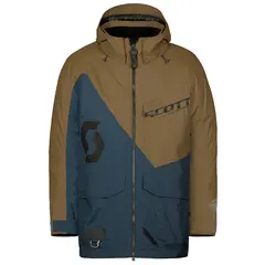 Scott XT-S Dryo Jakke - Brun/Bl&#229;, L Lett, Dryo Shell med stretch paneler