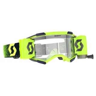Scott Fury WFS MX Brille - Gr&#248;nn/Gul Klar Works Linse