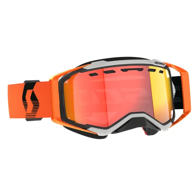 Scott Prospect SX Brille LS - Grå/Oransj Lyssensitiv Rød Chrome Linse 