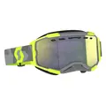 Scott Fury SX Brille - Lys Grå/Neongul Enhancer Gul Chrome Linse