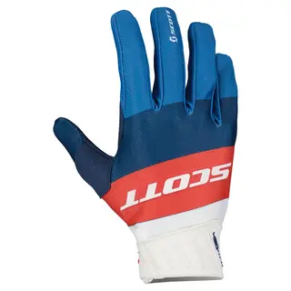 Scott 450 Angled Hanske - Bl&#229;/R&#248;d Toppmodell, ventilert, super passform