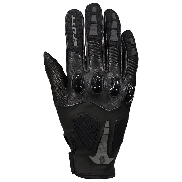 Scott Assault Pro Hanske - Sort Skinnhanske med karbonbeskyttelse 