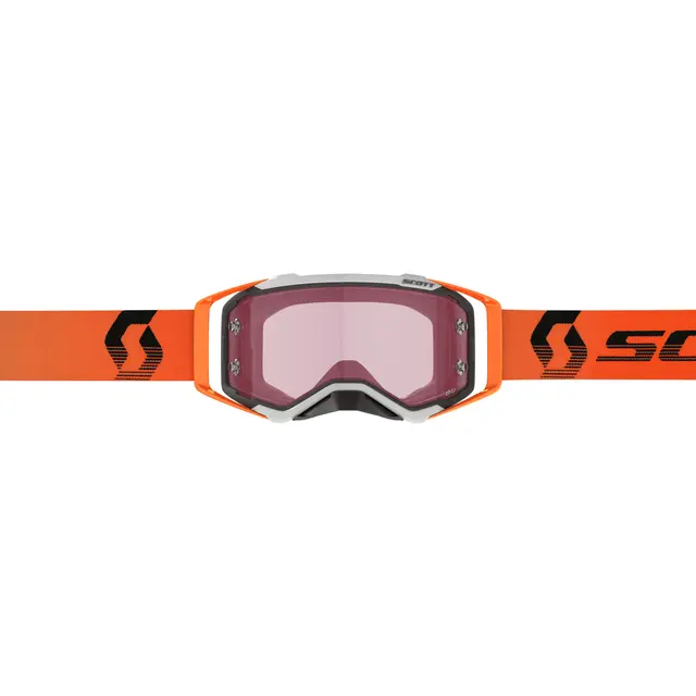 Scott Prospect MX-Race AMP - Grå/Oransje Rosa AMP WORKS Linse - "Racing" i plast 