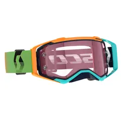Scott Prospect MX AMP - Bl&#229;/Oransje Rosa AMP WORKS Linse - &quot;Racing&quot; i plast