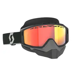Scott Split OTG SX Brille LS - Sort/Hvit Lyssensitiv R&#248;d Chrome Linse