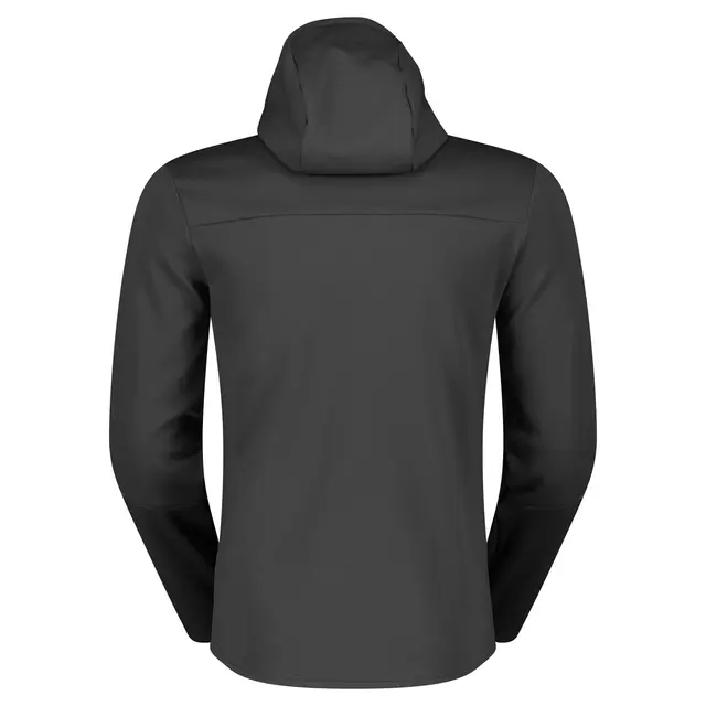 Scott Defined Mid - Sort Lett hoodie med børstet innside 