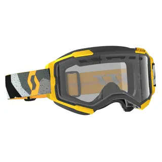 Scott Fury MX Enduro Brille - Gr&#229;/Gul Klar Linse