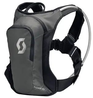 Scott Hydration Backpack Radar 3-So/Gr&#229; Liten sekk med 3-liters volum, med bl&#230;re