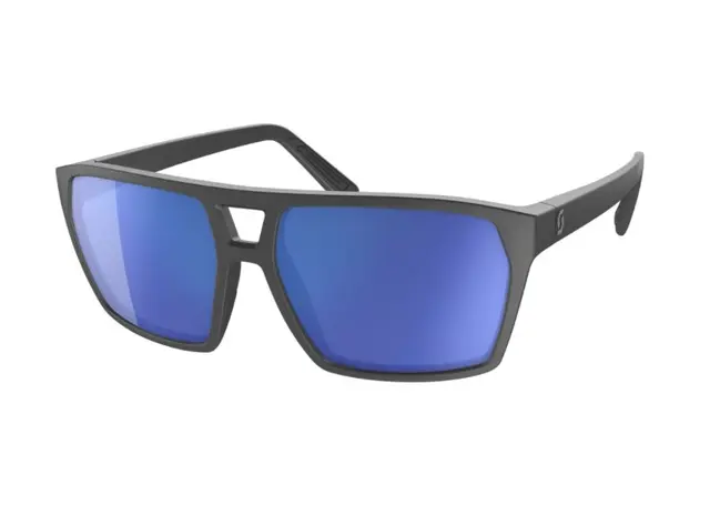 Scott Tune Solbrille Sort Blå Krom Linse 