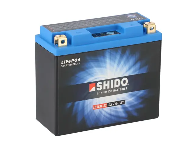 Shido LB16AL-A2 Lithium - 12V ATV/MC/Snøscooter Batteri