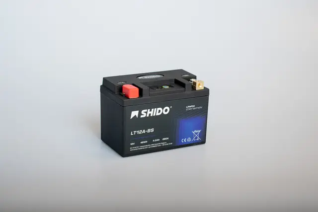 Shido LT12A-BS Lithium - 12V ATV/MC/Snøscooter Batteri
