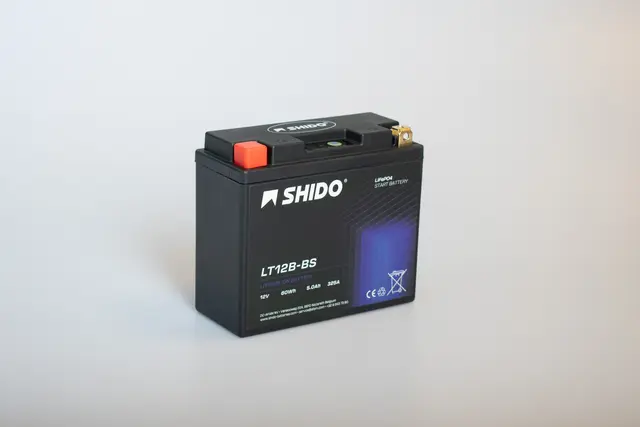 Shido LT12B-BS Lithium - 12V ATV/MC/Snøscooter Batteri