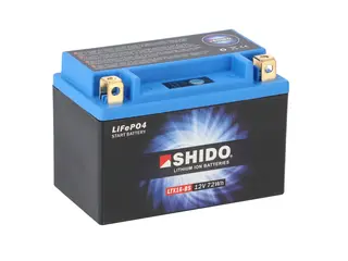 Shido LTX16-BS Lithium Batteri 12V, 6Ah, 72Wh, 150x87x164