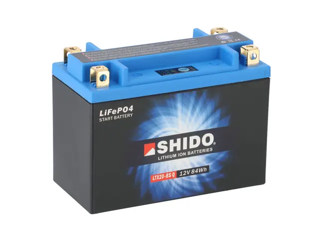 Shido LTX20-BS Lithium ATV/MC/Snøscooter Batteri