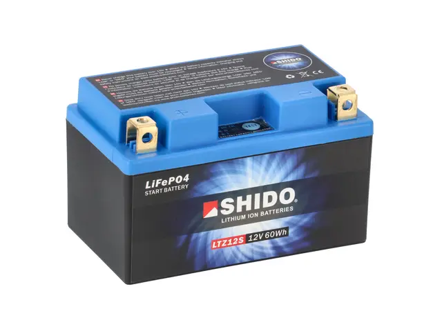 Shido LTZ12S Lithium - 12V ATV/MC/Snøscooter Batteri