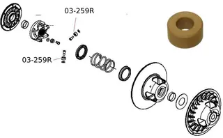 Clutch Roller - Polaris, 5631828 3-pac &#216;21, &#248;10,3, b10,75