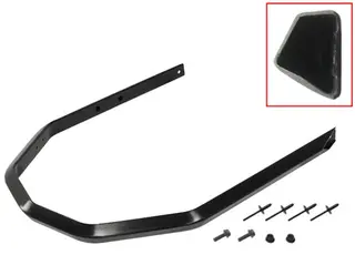 St&#248;tfanger BRP - Sort, Front OEM: 502007176, 502007281, 860201167