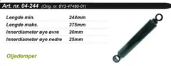 St&#248;tdemper Yamaha Bakre Standard OEM: 8Y34748000, 8Y34748001