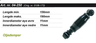 St&#248;tdemper Arctic Cat Bakre Standard 0106-173, 414147800