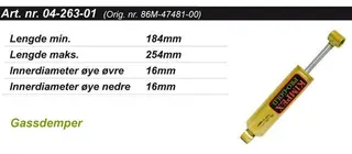 St&#248;tdemper Yamaha Senter Kimpex Gold 86M4748100, 84M4748100
