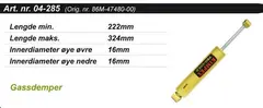 St&#248;tdemper Yamaha Bakre Kimpex Gold 86M4748000