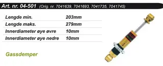 Kimpex Gold St&#248;tdemper Polaris 7041639, 7041693, 7041735, 7041745,