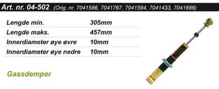 Kimpex Gold St&#248;tdemper Polaris 7041586/7041767/7041594/7041433/7041686