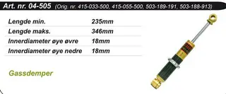 Kimpex Gold St&#248;tdemper Ski-Doo/Lynx 415033500/415055500/503189191/503188913