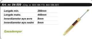 St&#248;tdemper Arctic Cat Kimpex Gold 0704-384, 1604-378, 1604-379, 1604-385