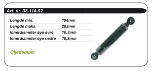 St&#248;tdemper Arctic Cat Standard - Olje OEM: 0114-685