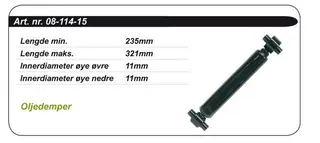 St&#248;tdemper Polaris Standard - Olje OEM: 7041123 7041134 7041496