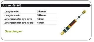 St&#248;tdemper Polaris Kimpex Gold - Gass 7041543 7041886 7041881 7041544 7041928
